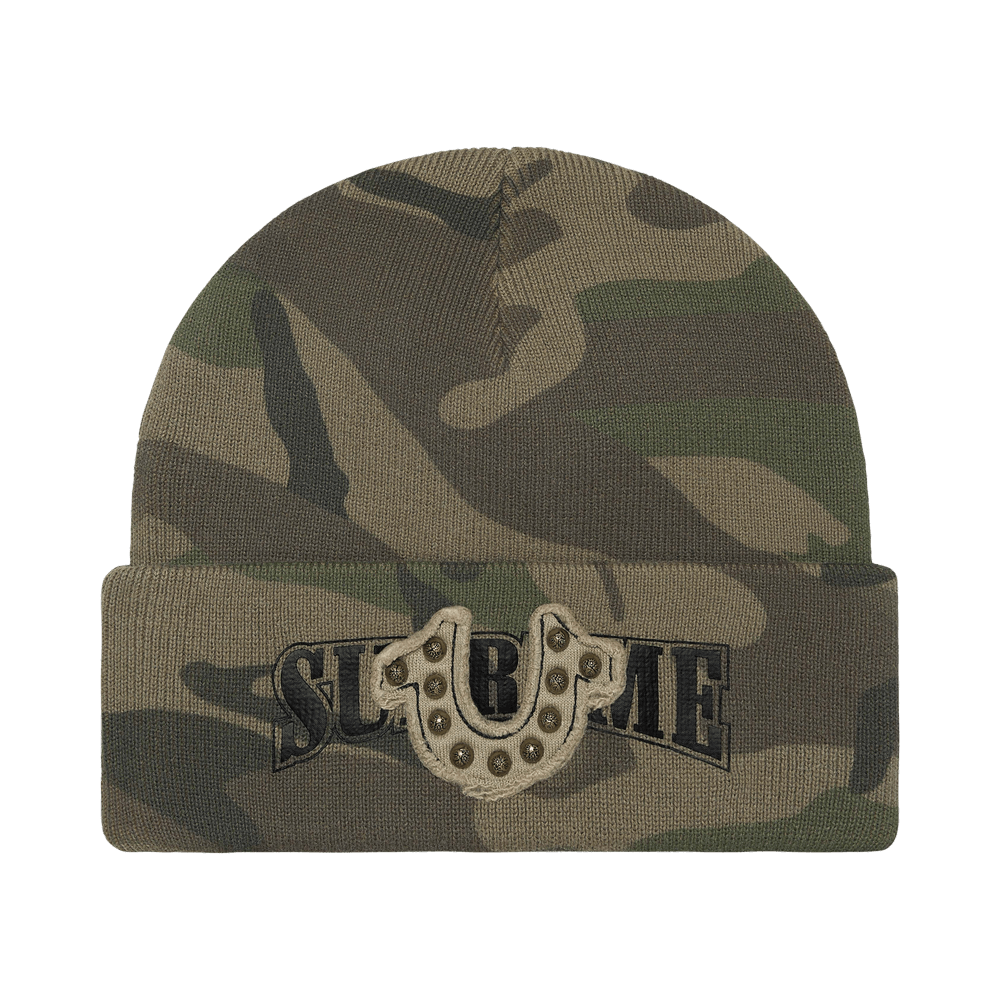 グリーン　Supreme x True Religion Beanie Buy Supreme x True Religion Beanie 'Olive Camo' - FW25BN31 OLIVE