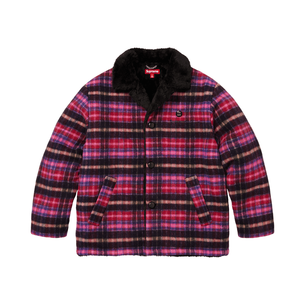 Buy Supreme Plaid Car Coat 'Pink' - FW25J104 PINK | GOAT