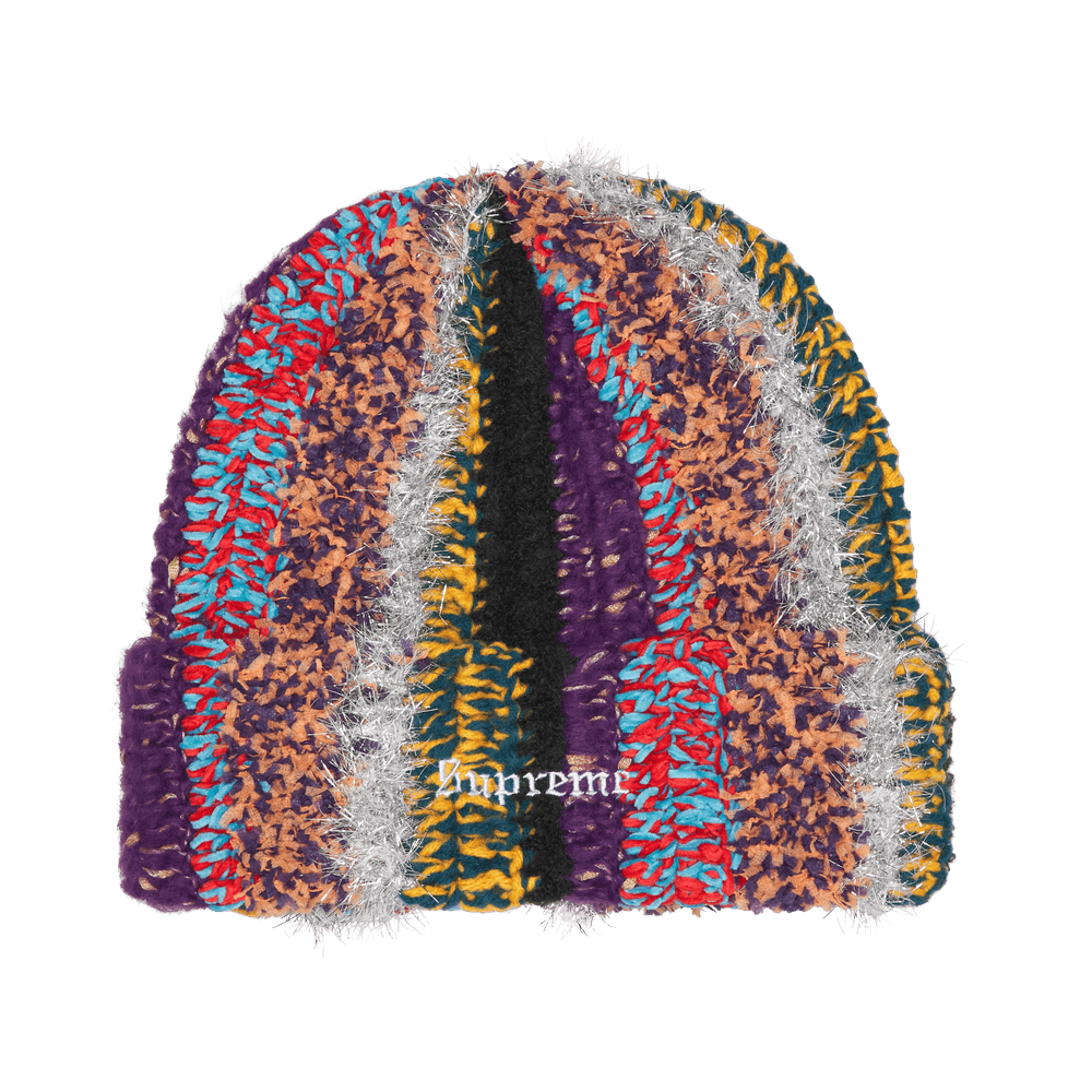Buy Supreme Tinsel Stripe Beanie 'Multicolor' - FW25BN68