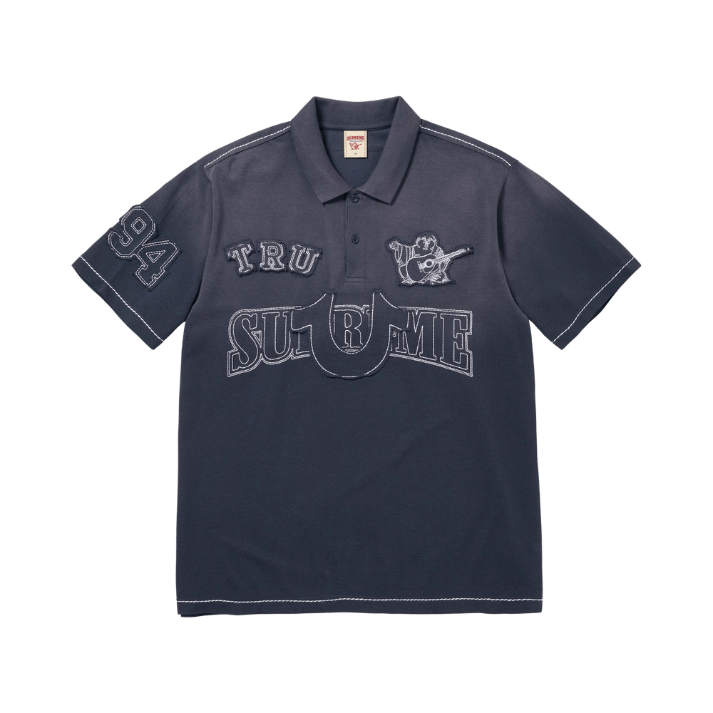Buy Supreme x True Religion Appliqué Polo 'Navy' - FW25KN3 NAVY | GOAT