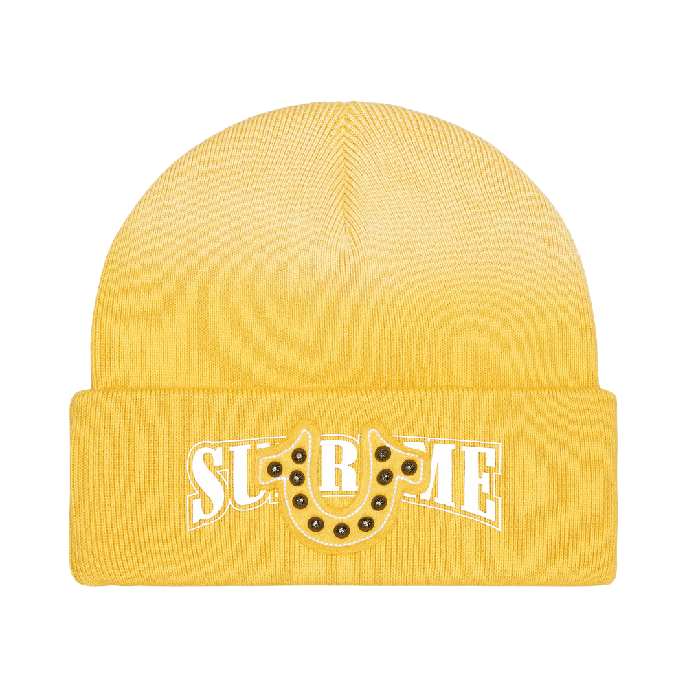 Buy Supreme x True Religion Beanie 'Yellow' - FW25BN31 YELLOW | GOAT