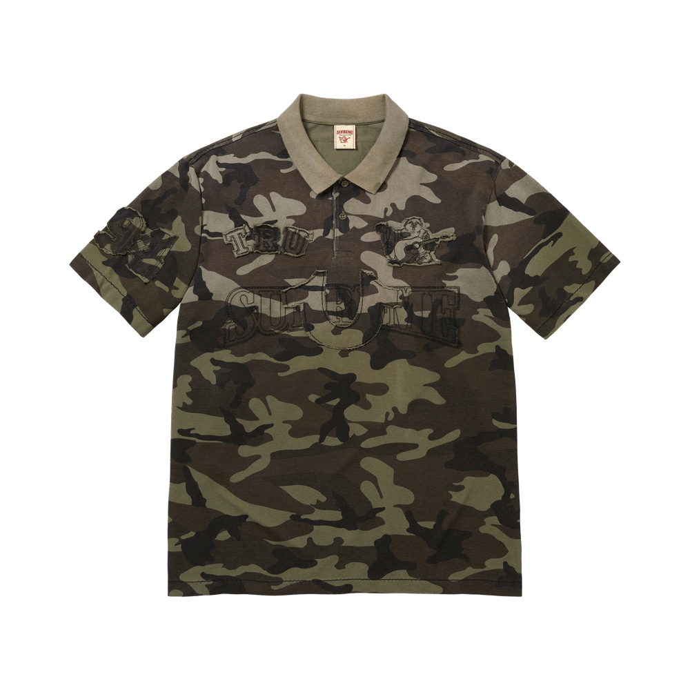 Buy Supreme x True Religion Appliqué Polo 'Olive Camo' - FW25KN3