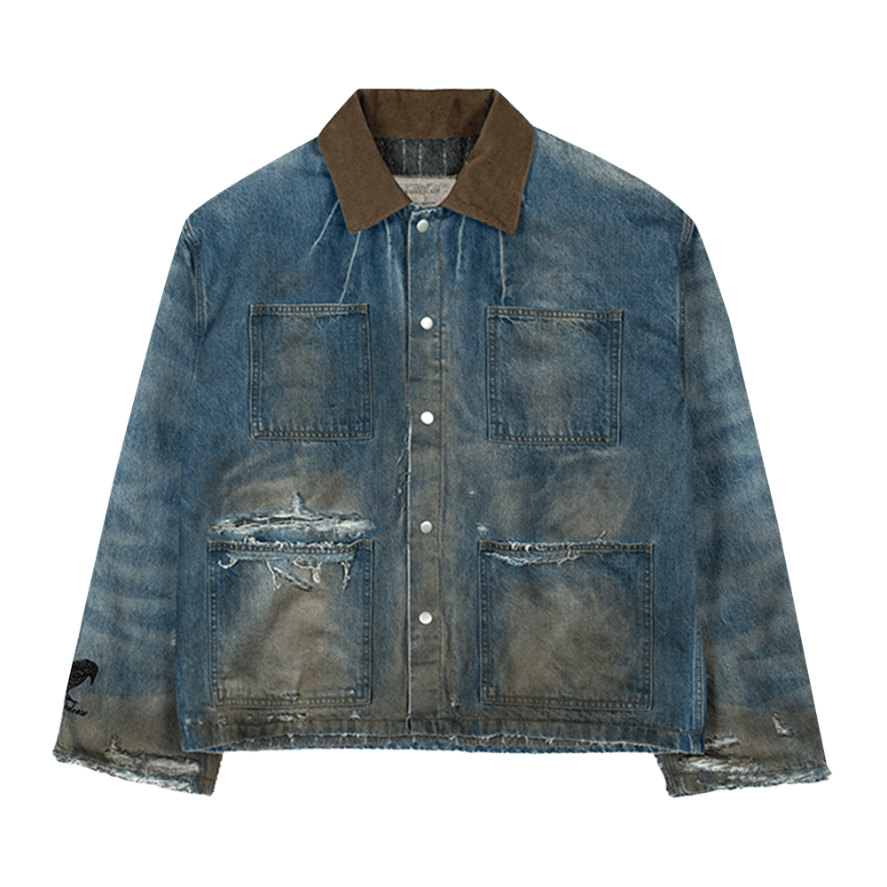 新品未使用BASKETCASE HAYSTACK denim jacket Buy Basketcase Gallery Haystack Denim Jacket 'Washed Blue' - 12784
