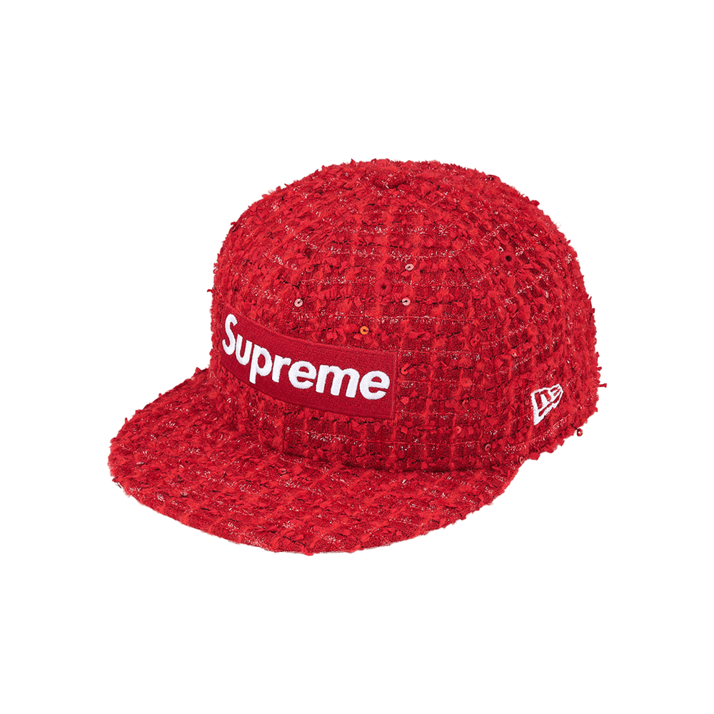 Buy Supreme Bouclé Box Logo New Era 'Red' - 00052 10007SBBLNE RED