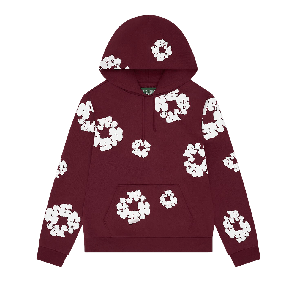 Buy Denim Tears Cotton Wreath Hoodie 'Burgundy' - FW25THD13032340