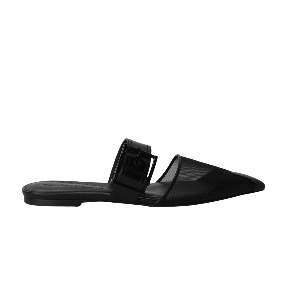 Alexander McQueen Wmns Mesh Punk Mule 'Black'