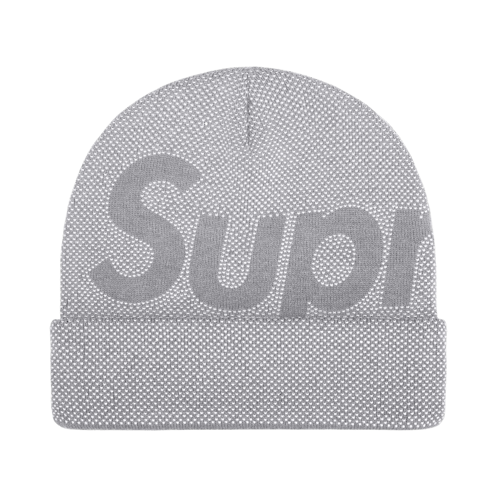 Buy Supreme Studded Knockout Big Logo Beanie 'Heather Grey
