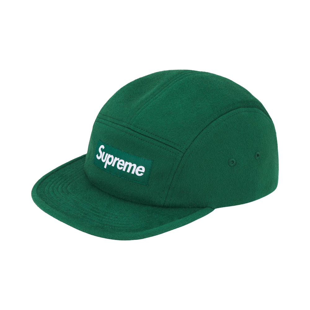 帽子 Supreme 25FW Wool Camp Cap Dark Green Buy Supreme Wool Camp Cap 'Dark Green' - FW25H108 DARK GREEN | GOAT CA