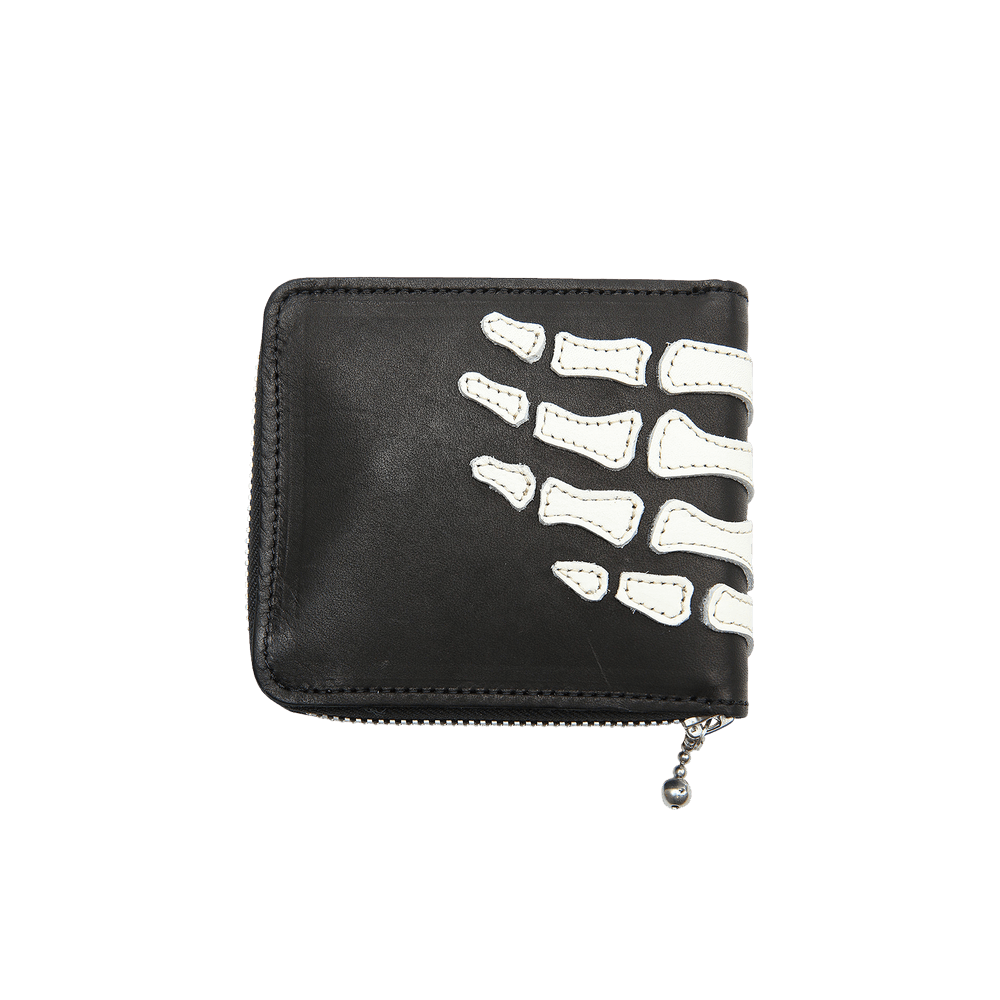 Buy Kapital Thumb Up Bone Hand Zip Long Wallet 'Black