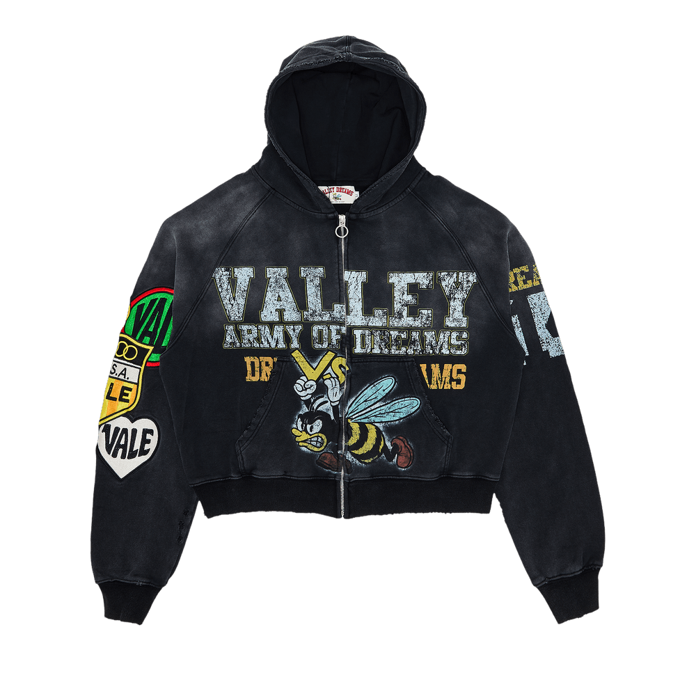 Buy Vale Forever Army Zip Up [] 'Black' - VALE 09 007 AZUB BK | GOAT