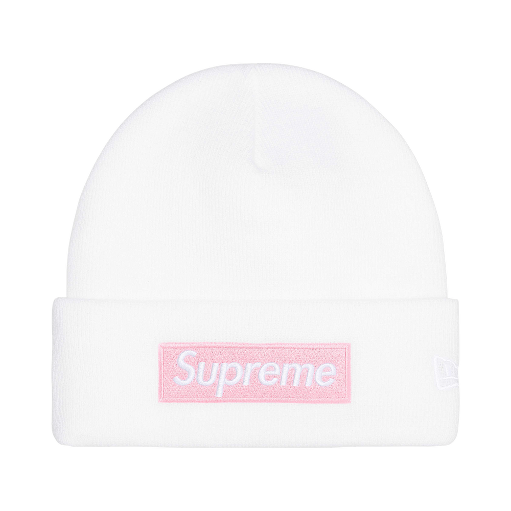 Supreme New Era Box Logo Beanie 'White'