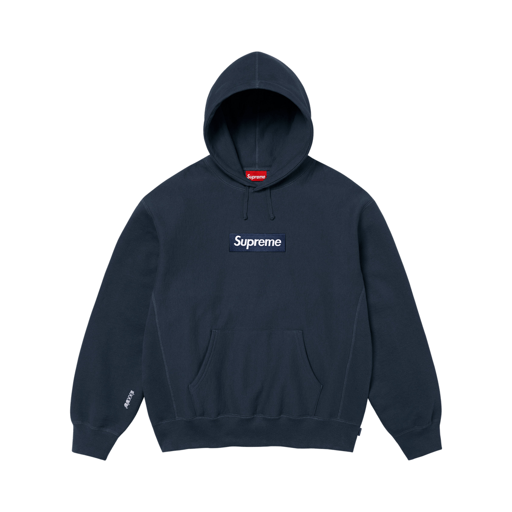 Supreme Box Logo Hooded Sweatshirt 'Navy'