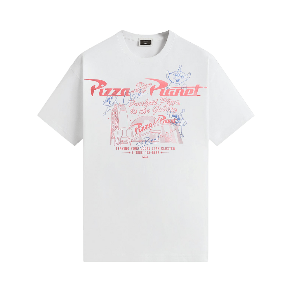 Buy Kith x Disney For Pixar Pizza Planet Tee 'White' - KHM034361