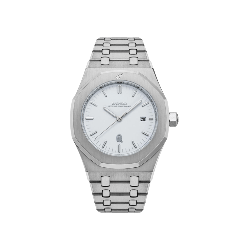 Buy BAPE Type 9 Bapex Watch 'Silver' - 1L20 187 302 SILVER | GOAT