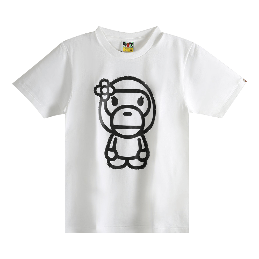 Buy BAPE Crystal Stone Big Baby Lisa Tee 'White' - 2L80 210 025