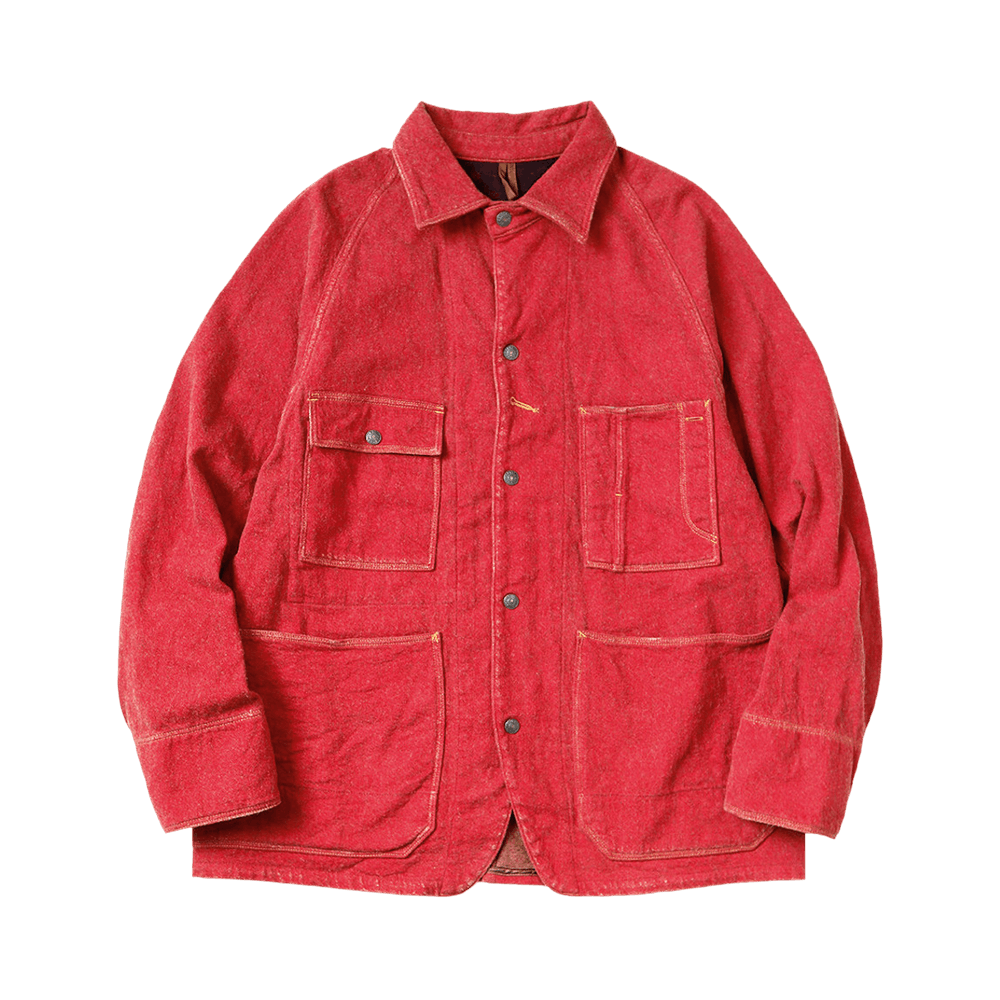 Buy Kapital Twill Aging Wool Cactus Coverall 'Fade Red