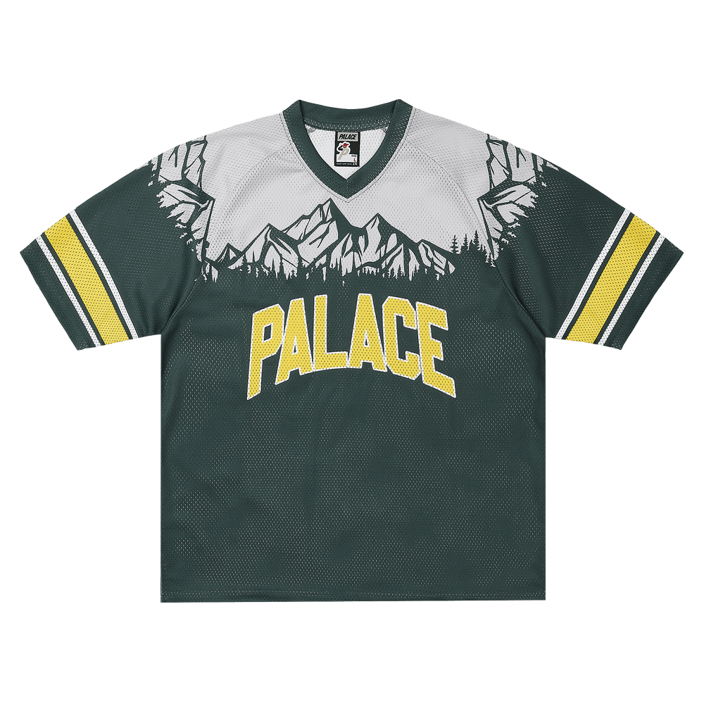 Buy Palace Peaker Mesh Jersey 'Racey Green' - P29ES098 | GOAT