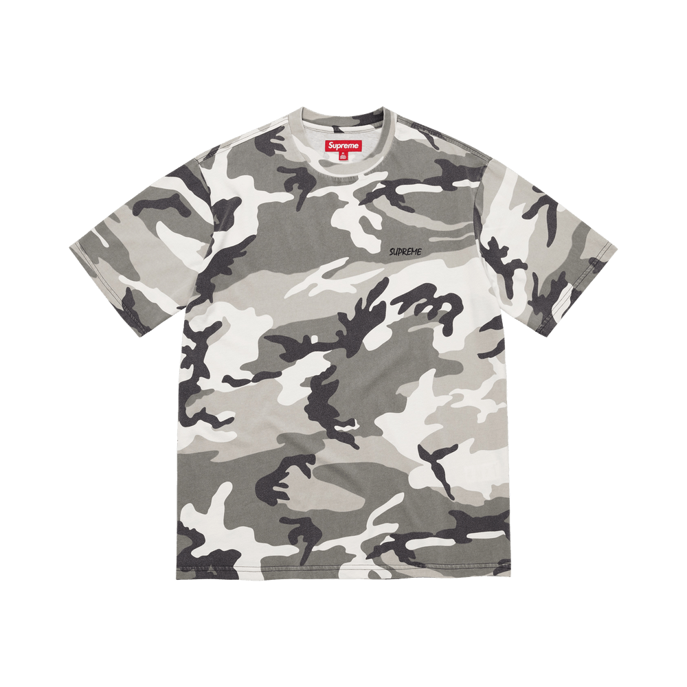 Buy Supreme Washed Short-Sleeve Top 'Snow Camo' - FW25KN56 SNOW