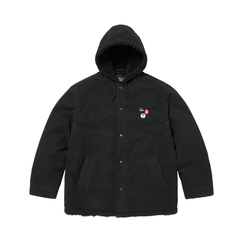 Buy Supreme x Number (N)Ine Faux Shearling Hooded Coat 'Black