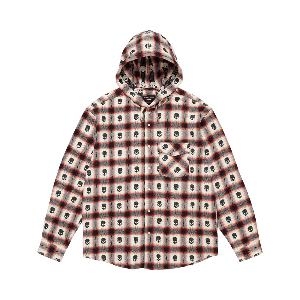 トップス Supreme x Number (N)ine Flannel Shirt Buy Supreme x Number (N)Ine Hooded Flannel Shirt 'White' - FW25S22