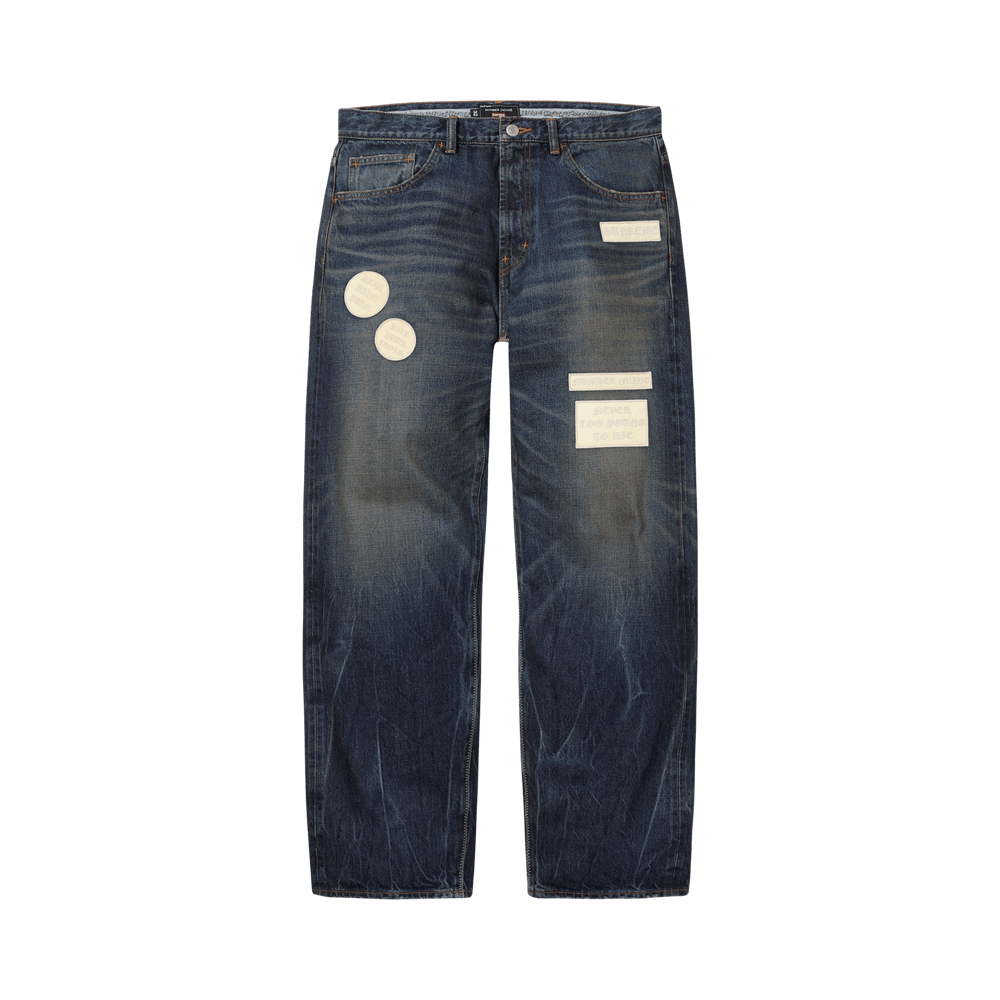 Buy Supreme x Number (N)Ine Patches Loose Fit Selvedge Jean