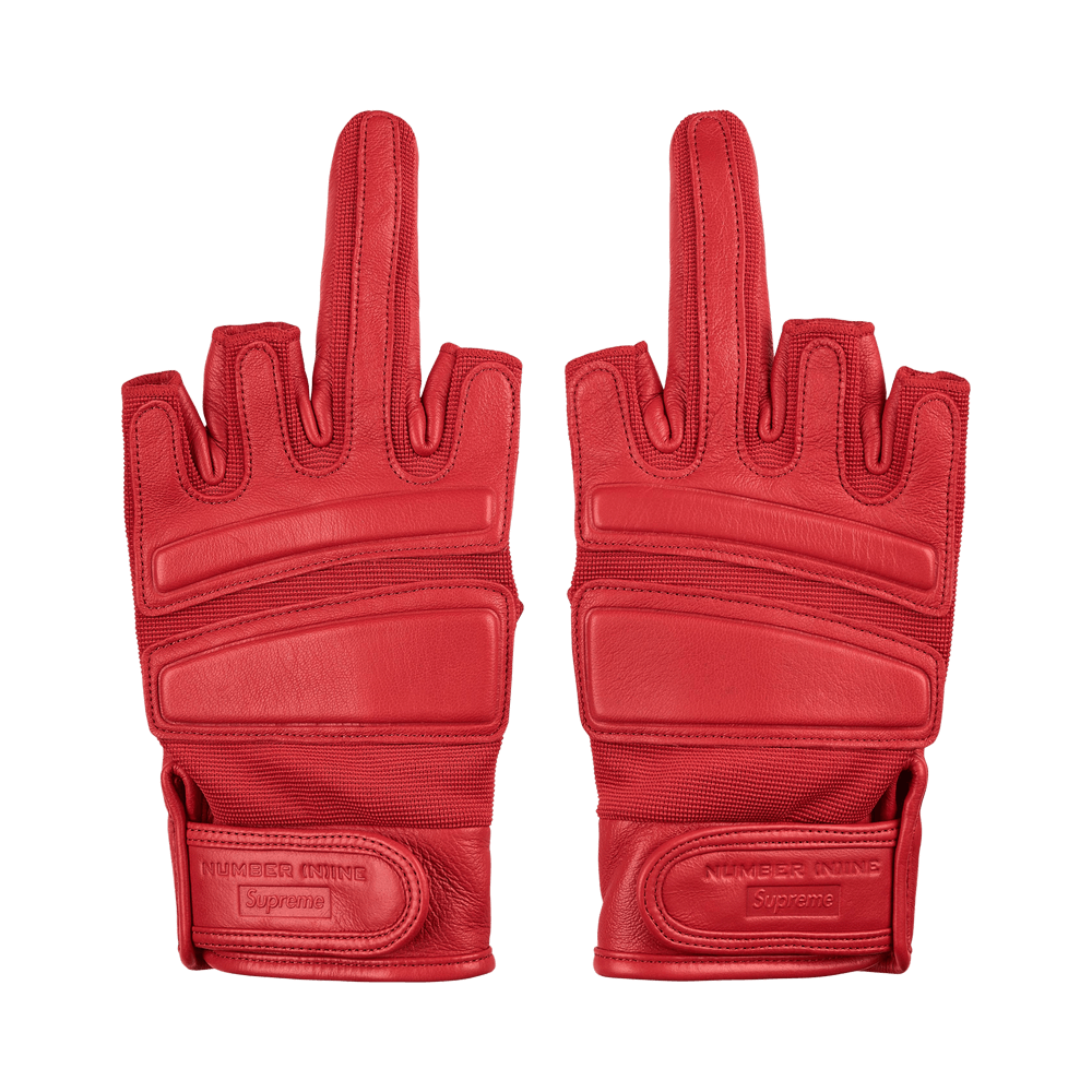 Buy Supreme x Number (N)Ine Leather Gloves 'Red' - FW25A57 RED | GOAT
