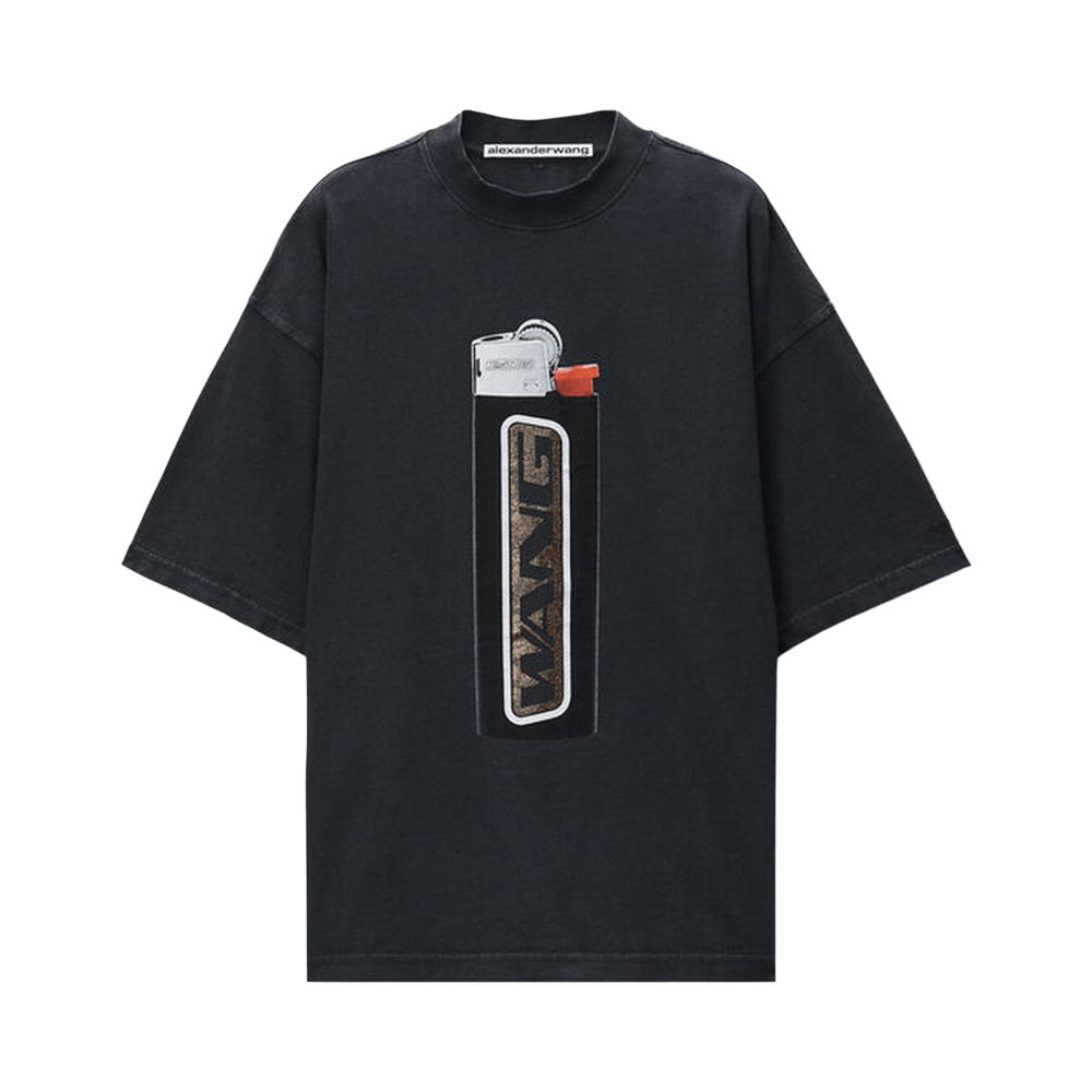 Buy Alexander Wang Short-Sleeve Tee with Lighter Graphic 'Washed