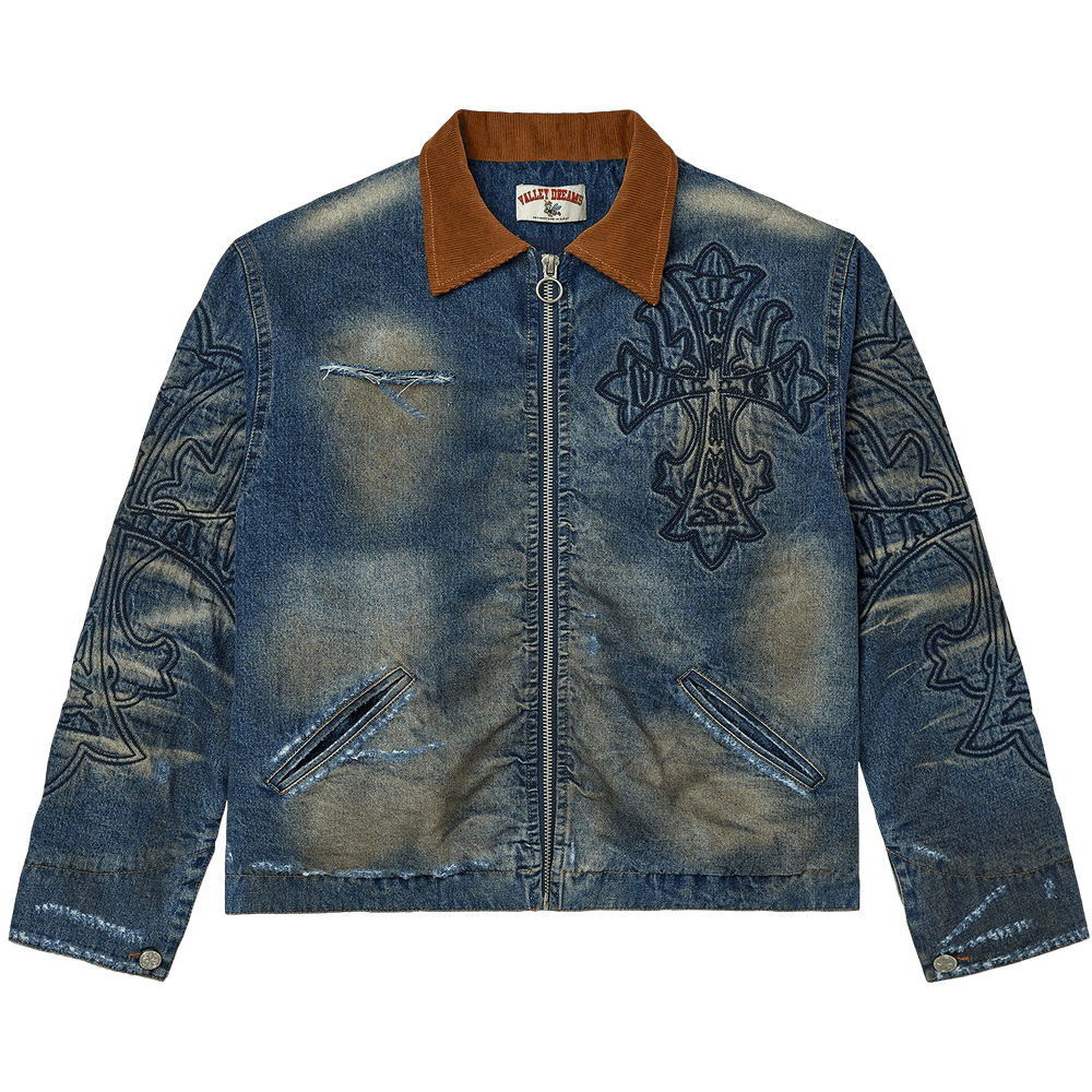 Buy Vale Forever Carver Worker Jacket 'Dest/Midrinse' - 11451