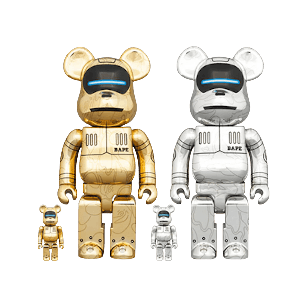 Buy BE@RBRICK x BAPE x Hajime Sorayama Baby Milo 100% & 400% (Set