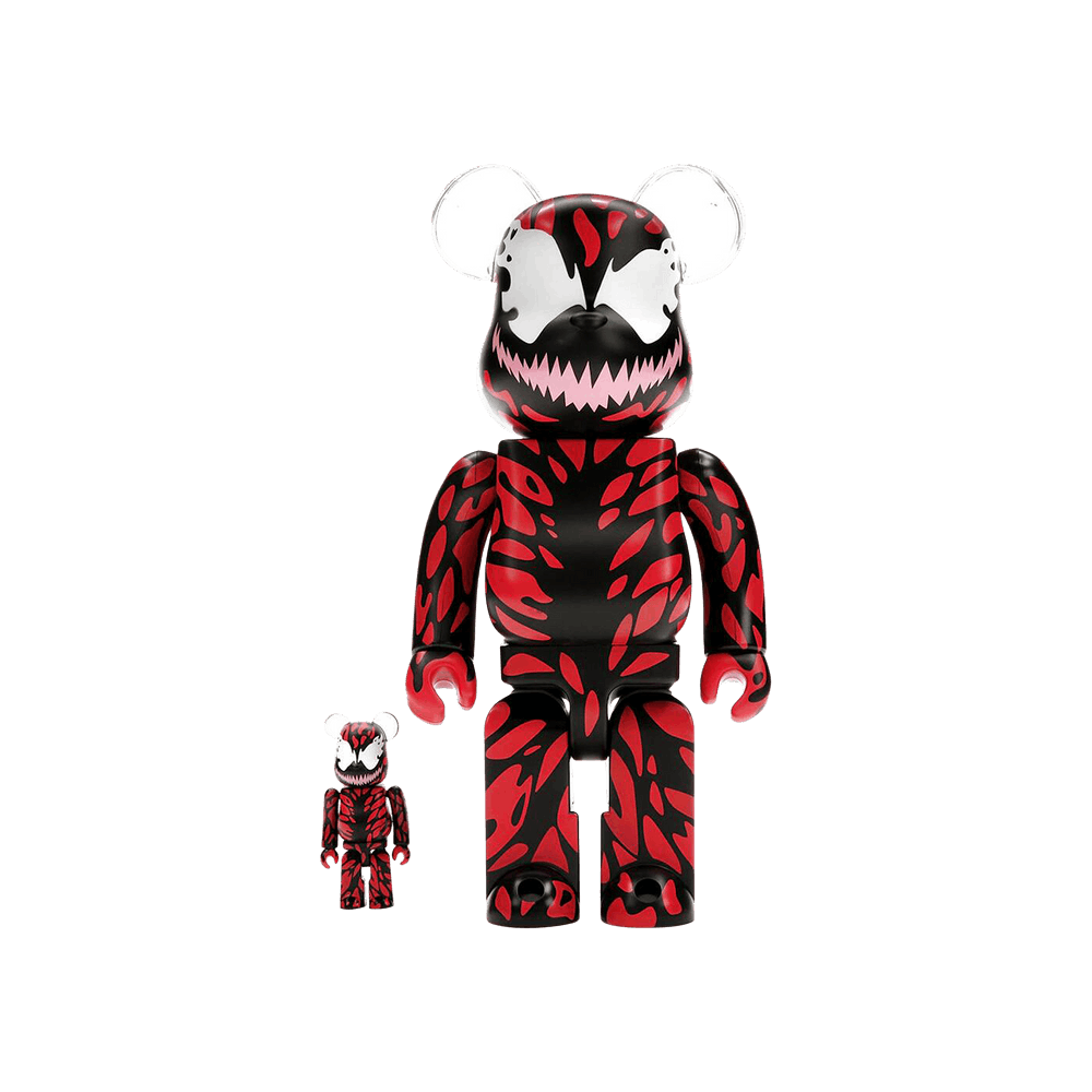 Buy BE@RBRICK x Marvel Carnage 100% & 400% Set 'Red' - 12883