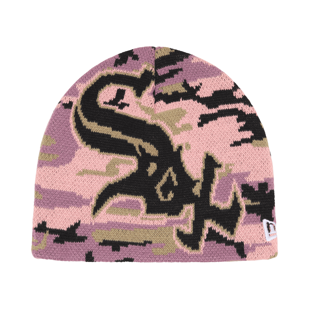Buy Supreme x Chicago White Sox New Era Beanie 'Pink Camo