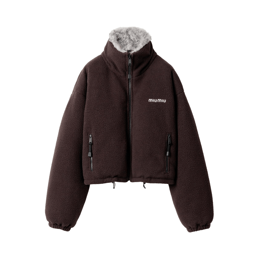 Buy Miu Miu Zip-Up Down Jacket 'Ebony' - ML1147 18FC F0192 | GOAT