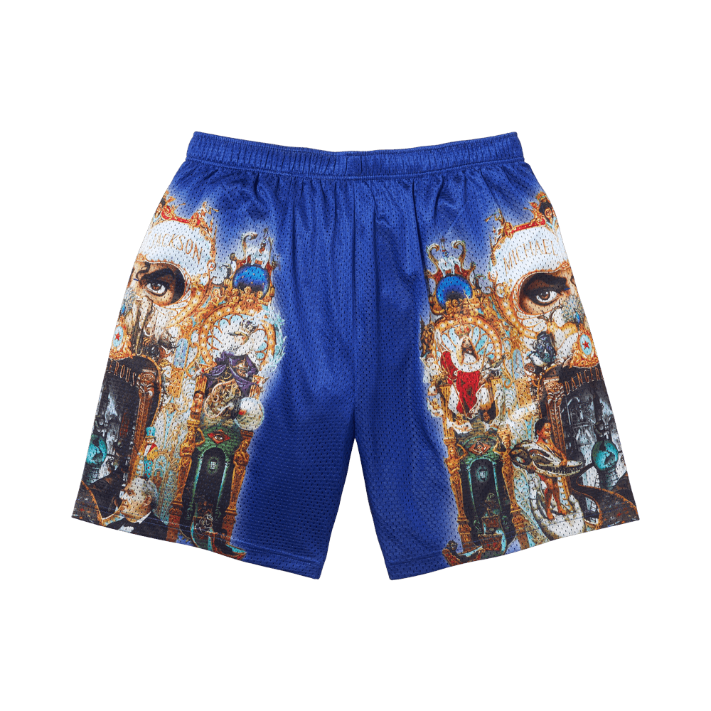 Buy Supreme Michael Jackson Dangerous Mesh Short 'Royal' - FW25SH4