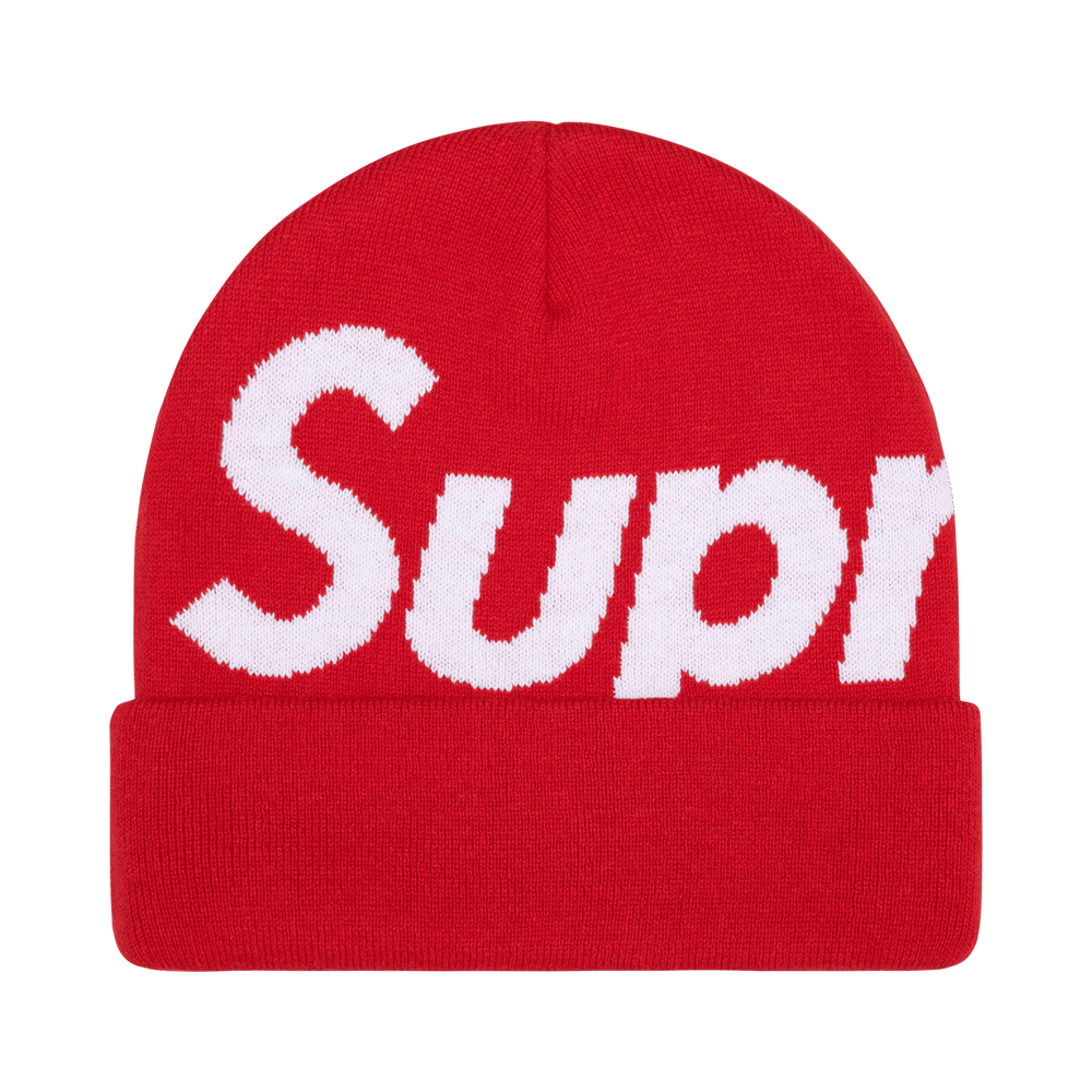 Supreme Big Logo Beanie 'Red'