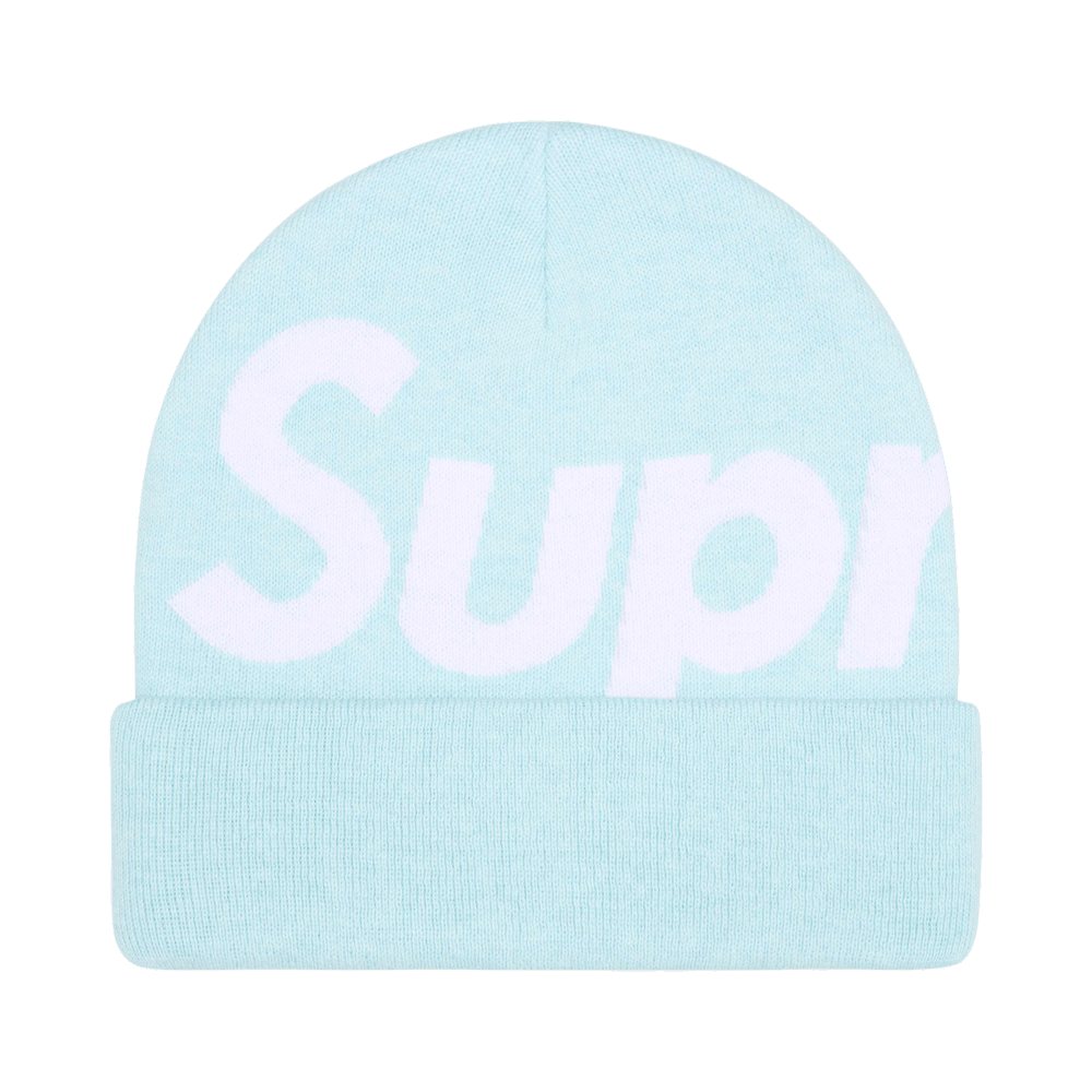 Buy Supreme Big Logo Beanie 'Light Blue' - FW25BN24 LIGHT BLUE | GOAT