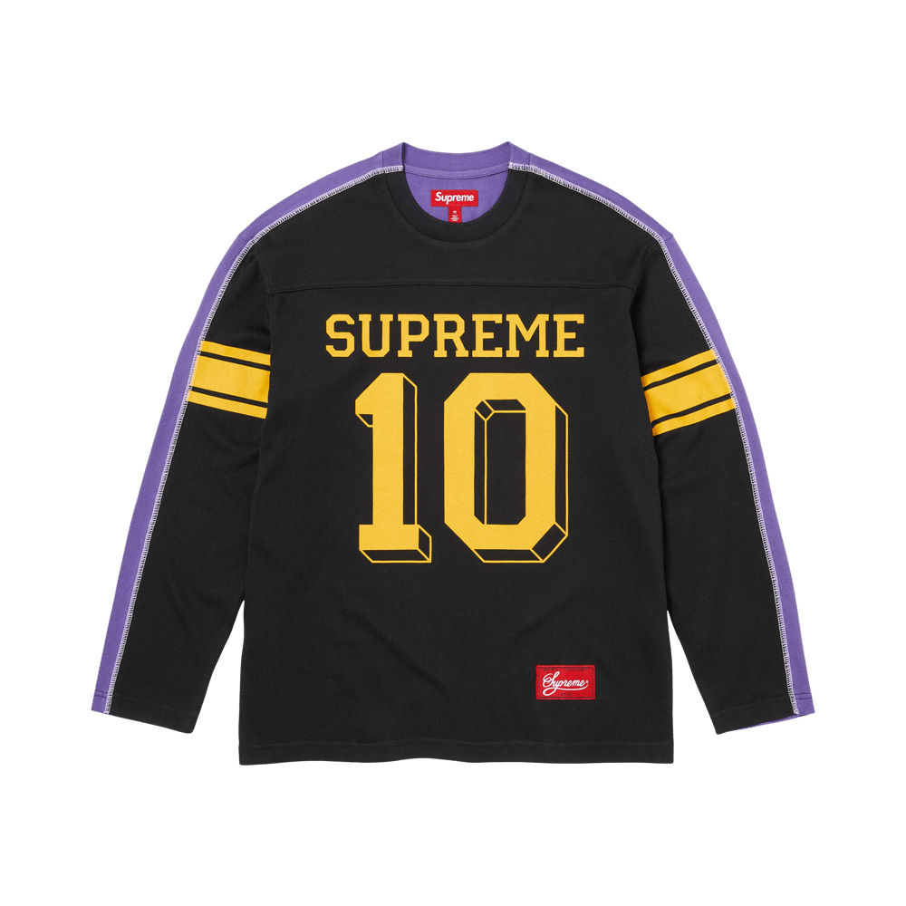 Buy Supreme Split Long-Sleeve Top 'Black' - FW25KN74 BLACK | GOAT