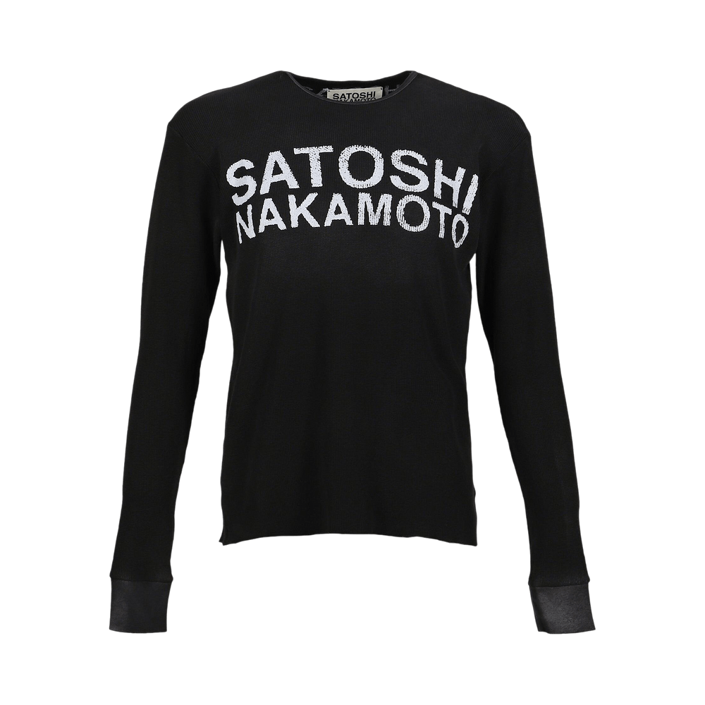 Buy Satoshi Nakamoto Logo Thermal 'Washed Black' - FW25LS001 | GOAT