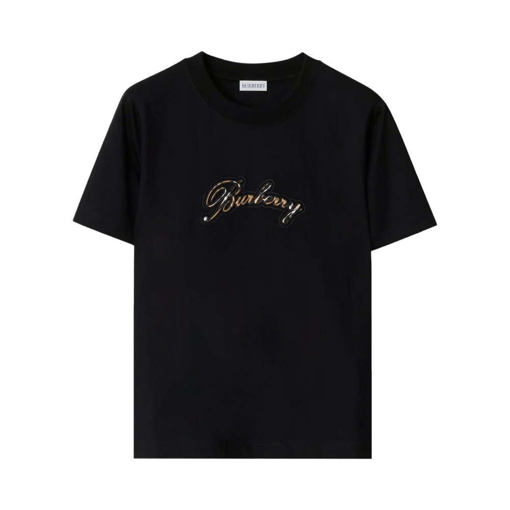 kana BURBERRY ロゴ ブラック Tシャツ 12Y 1715492_00.png.png