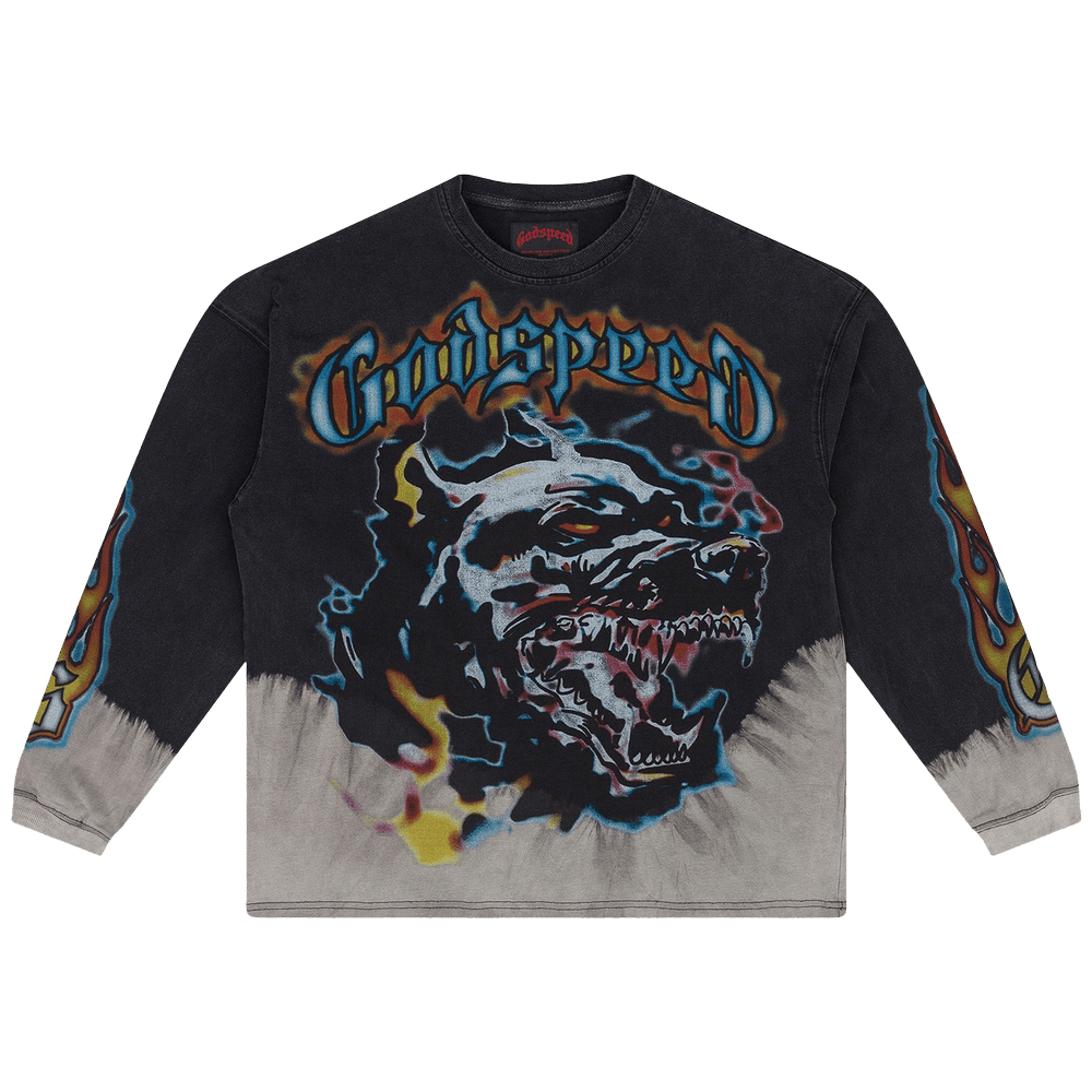 Buy Godspeed Off The Leash Long-Sleeve Tee 'Black' - 11652