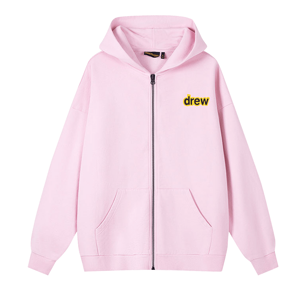 Buy Drew House Dino-Drew Zip-Up Hoodie 'Pink' - D15 SJK58 | GOAT