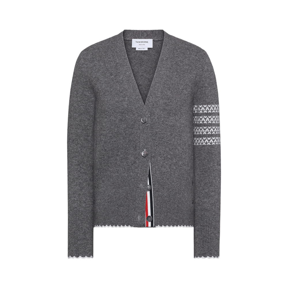 Buy Thom Browne Holiday Hector Classic Fit V Neck Cardigan 'Medium
