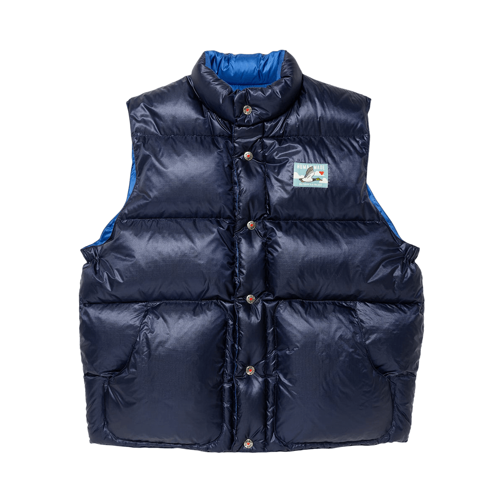 r*9様 HUMAN MADE REVERSIBLE DOWN VEST NAV Human Made Reversible Down Vest Navy Price in India | Culture Circle