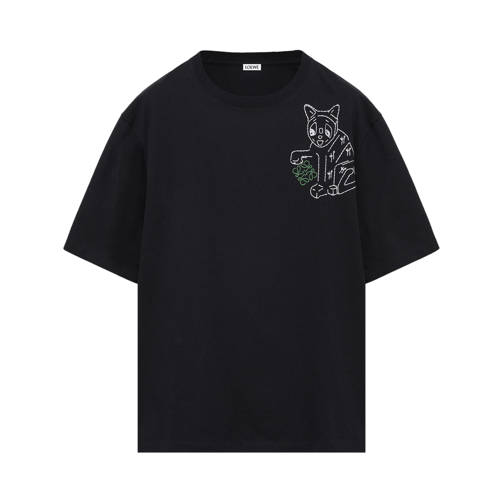 Buy Loewe Loose Fit T-Shirt 'Black' - H526Y22XCZ 1100 | GOAT