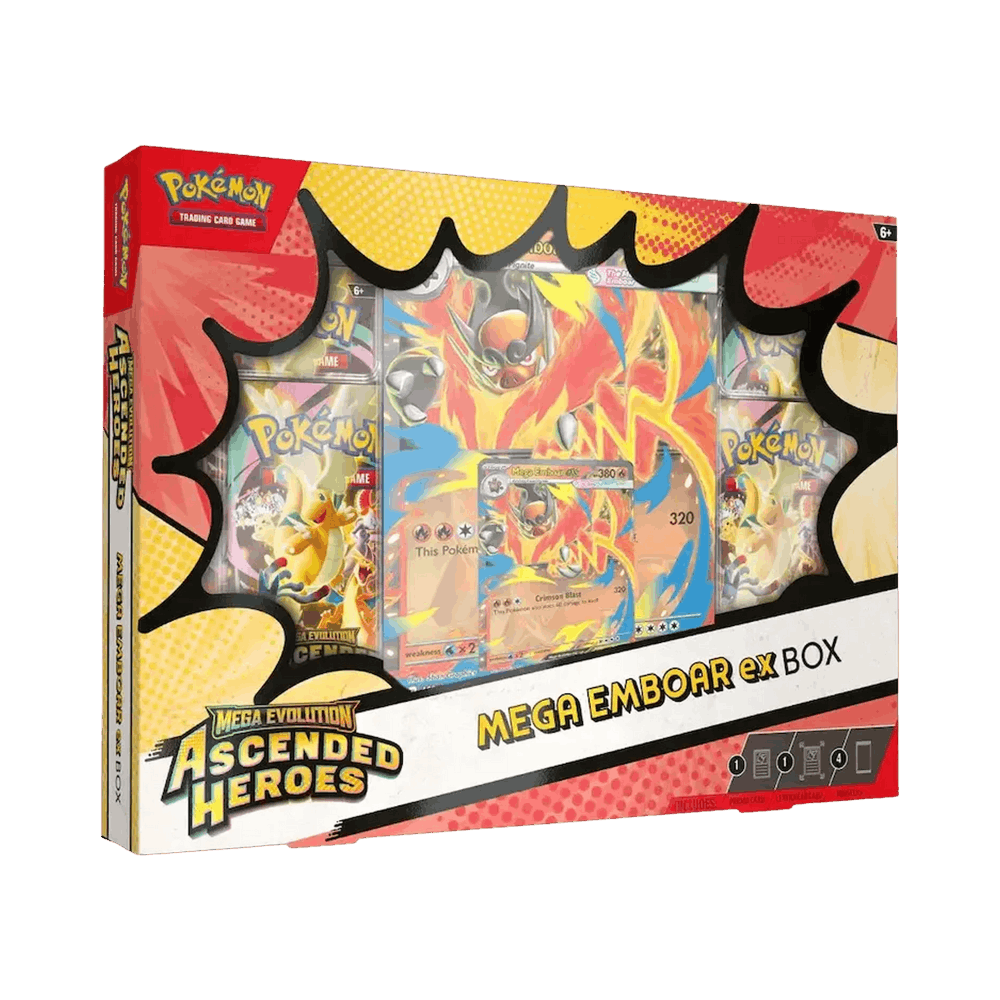 Pokémon Mega Evolution: Ascended Heroes ex Box (Mega Emboar ex)
