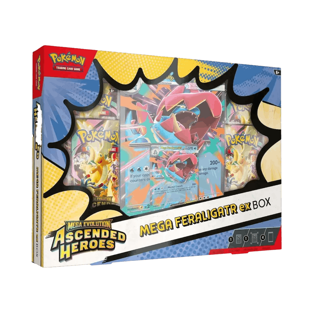 Pokémon Mega Evolution: Ascended Heroes ex Box (Mega Feraligatr ex)