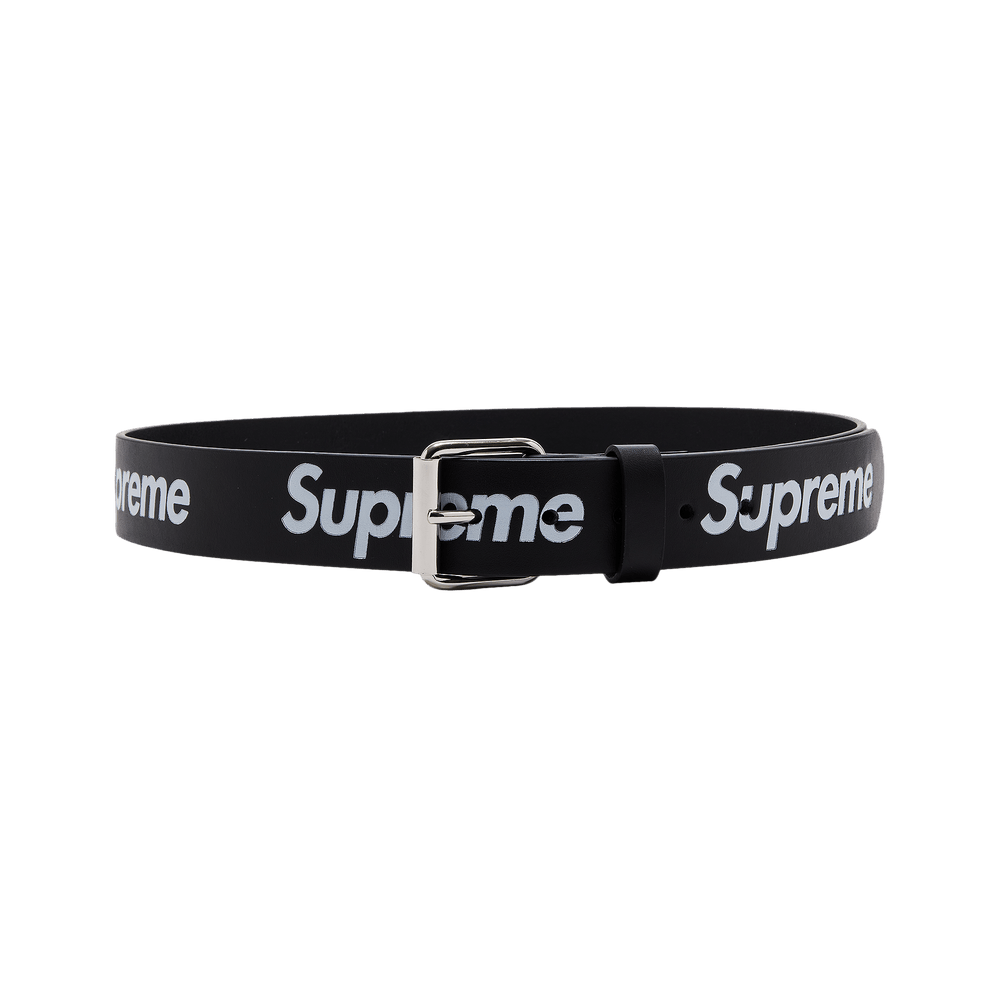 Buy Supreme Repeat Leather Belt 'Black' - FW25A111 BLACK | GOAT