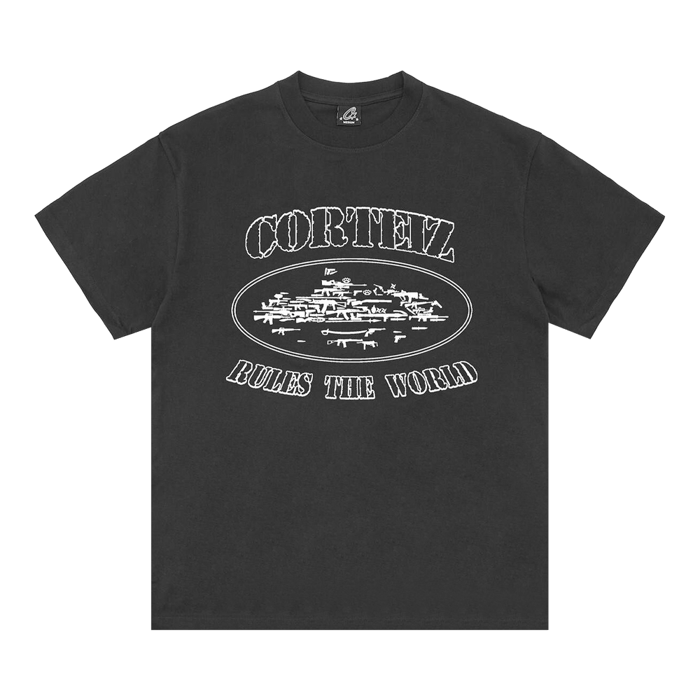 Buy Corteiz OG Artillery Tee 'Black' - 07892 1SS2604COATB BLAC | GOAT