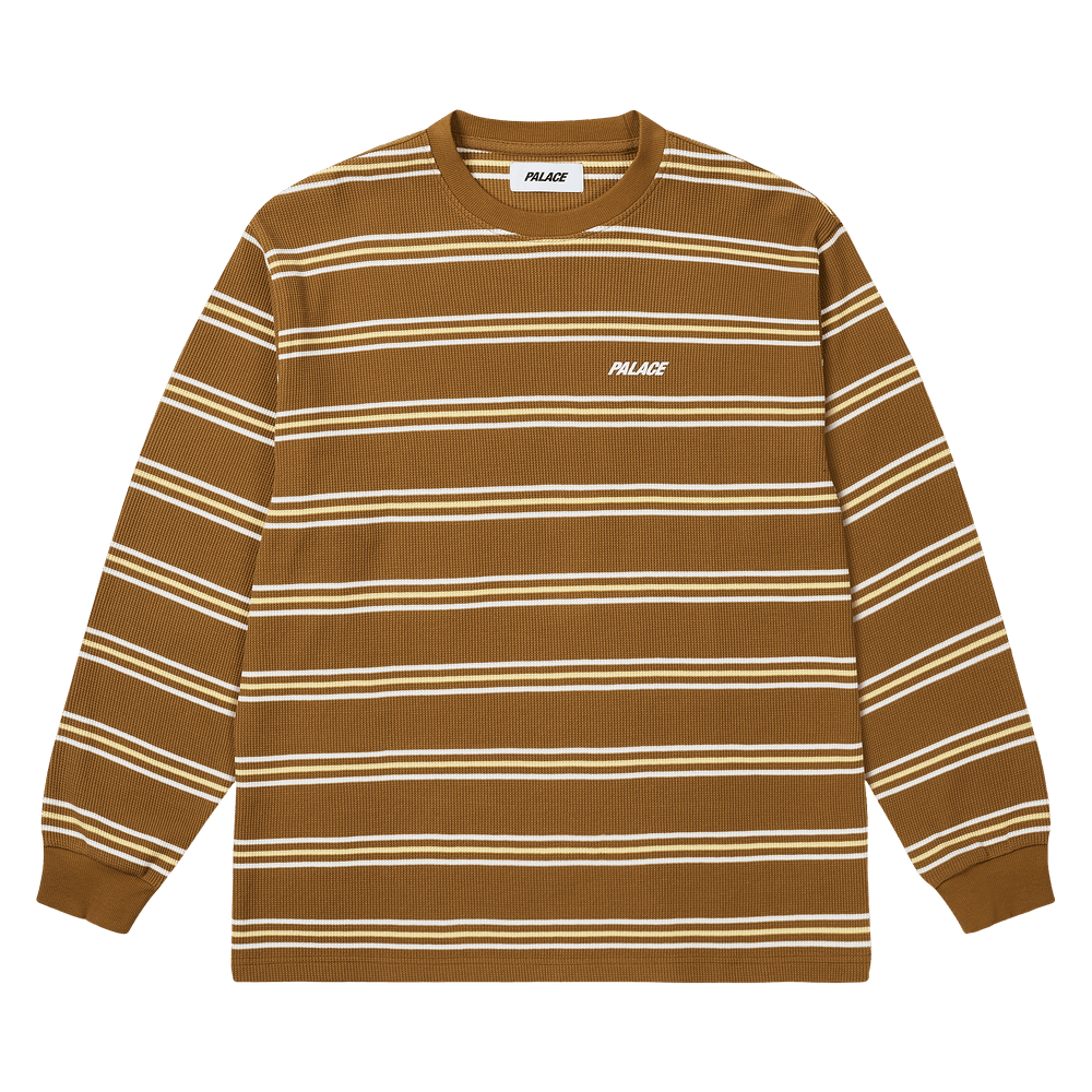 Buy Palace Trio Stripe Long-Sleeve 'Fox' - P29ES011 | GOAT