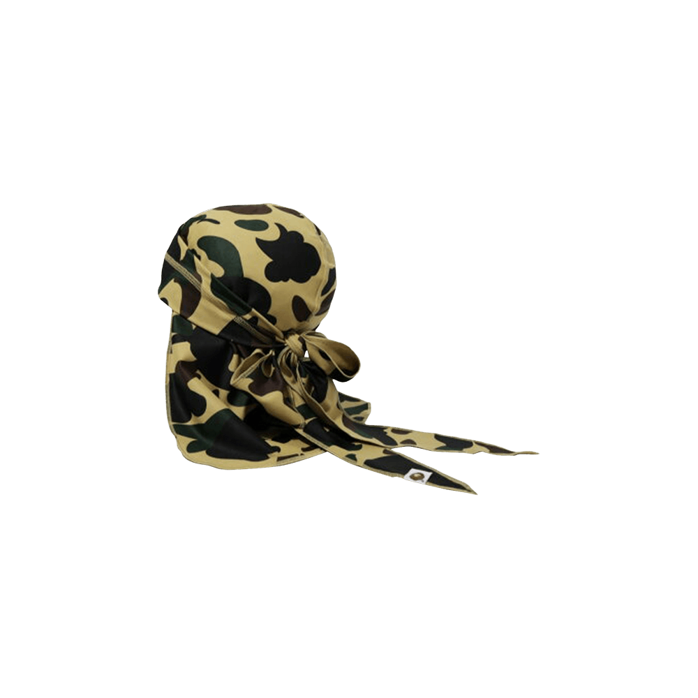 Buy BAPE 1st Camo Du-Rag 'Yellow' - 1M30181014 YELLOW | GOAT