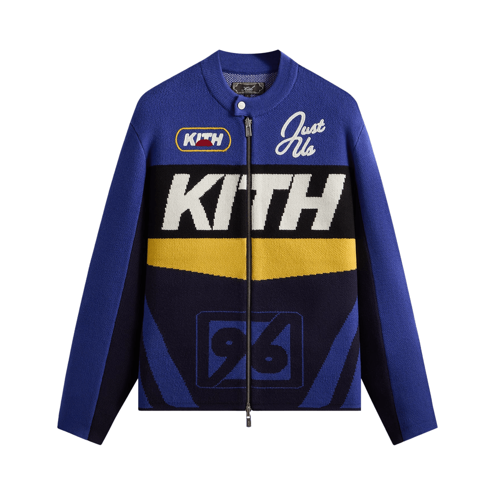  KITH ジャケット Buy Kith Knit Moto Full Zip Jacket 'Current' - KHM034462 412 | GOAT